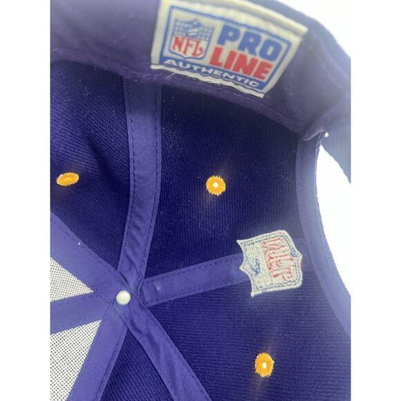 MENS TEAM NFL MINNESOTA VIKINGS CAP HAT ONE SIZE EMBROIDERED PURPLE - Picture 14 of 16